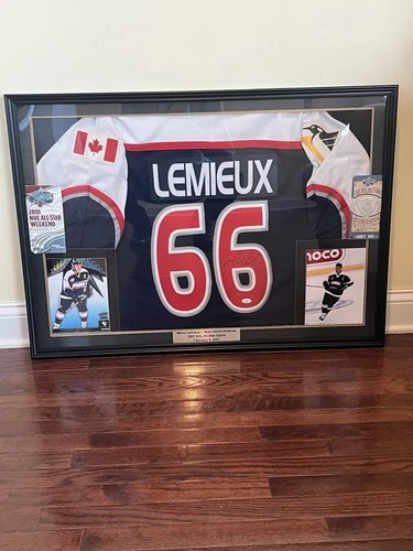 Mario Lemieux Penguins ‘01 NHL All-Star Game Autographed Framed Jersey W/JSA LOA