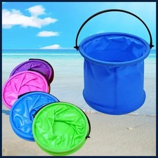 Beach Sand Toy Play Bucket Toy Folding Collapsible Bucket Gardening Tool Outdoor