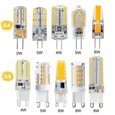G4 G9 LED Leuchtmittel lampe COB 2W 3W 4W 5W 6W 8W 9W Stiftsockel DC 12V AC 230V - Bild 1 von 4