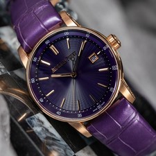 AUDEMARS PIGUET 2025 Code 11.59 18k Rose Gold 38mm Purple & Concentric Dial