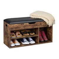 Schuhbank Dielenbank Sitzregal Sitzbank Schuhablage Flurbank Industrial Stauraum