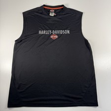 Harley Davidson Sleeveless Lightweight Shirt Men&rsquo;s Size XL Cowboy Beaumont Texas