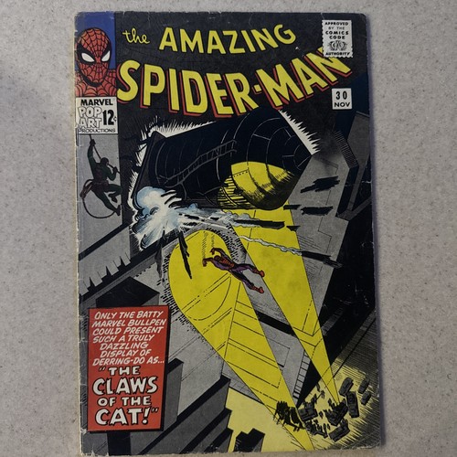 Amazing Spider-Man #30 Nov 1965 1st App Cat Burglar Stan Lee Marvel Comics