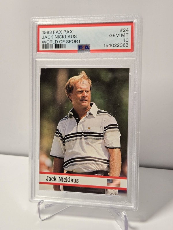 Jack Nicklaus 1993 Fax Pax World of Sport #24 PSA 10 PGA Tournament 
