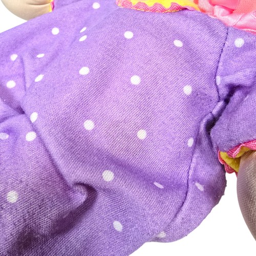 Vintage Playskool Jammie Pies Pittipin Purple Plush Doll Polka Dots 1980s Baby - Picture 14 of 15
