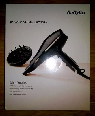 BaByliss Salon Pro 2200 Haartrockner - FRIZZ CONTROL IONIC TECHNOLOGY - 5552CU