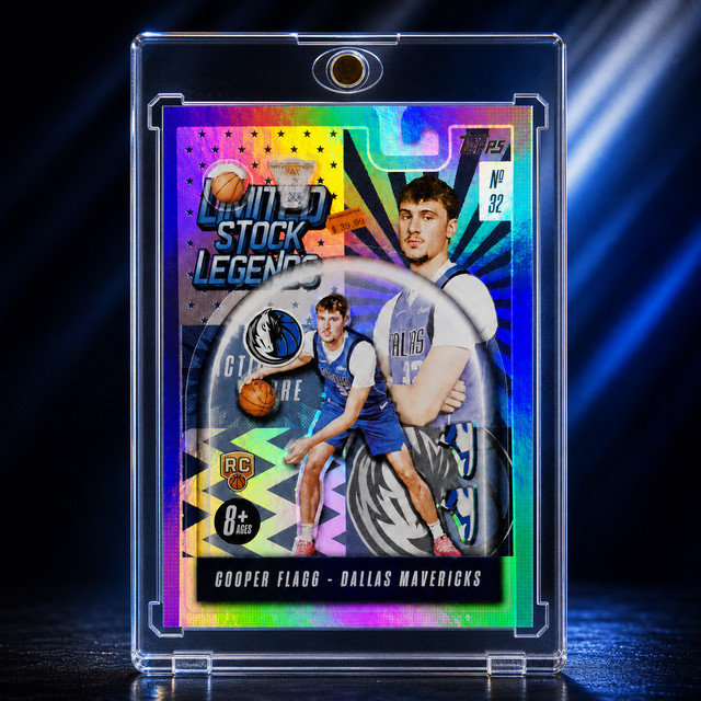 Cooper Flagg RC Blue Refractor SP Rookie Mavericks ROY Mint