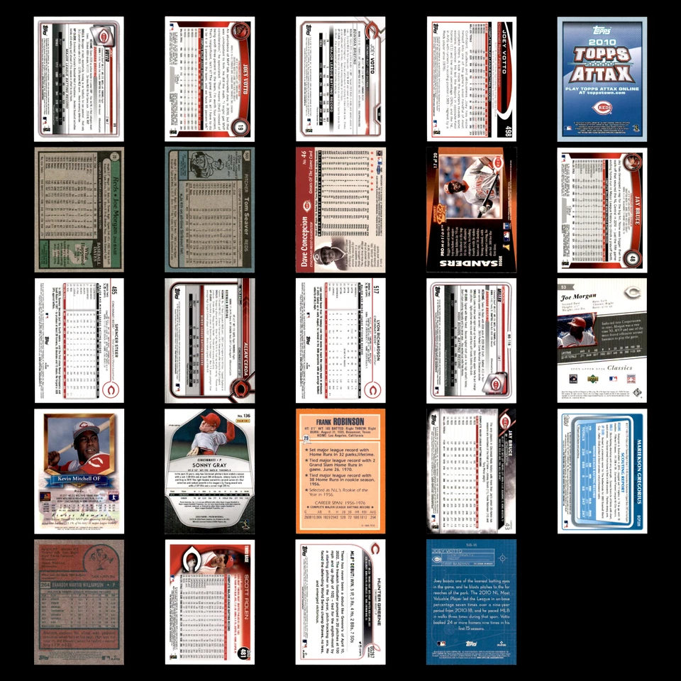 Lote de 24 tarjetas de béisbol de los Rojos de Cincinnati Bowman cromadas Joey Votto casi nuevas béisbol MLB Foto 2 de 4