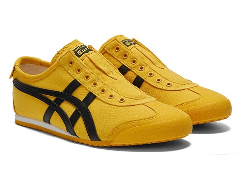 Onitsuka Tiger MEXICO 66 SLIP-ON YELLOW BLACK 1183A746-751 Unisex 4-14 NEW - Picture 11 of 17