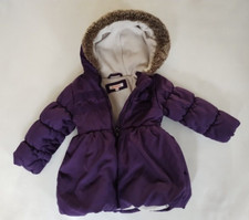 BLUE ZOO 18-24 Months Baby Girls Purple Quilted Hooded Coat Jacket Fast Dispatch