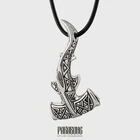 NECKLACE HAMMERHEAD SURFER PENDANT MAORI POLYNESIAN TRIBAL JEWELRY MEN WOMEN