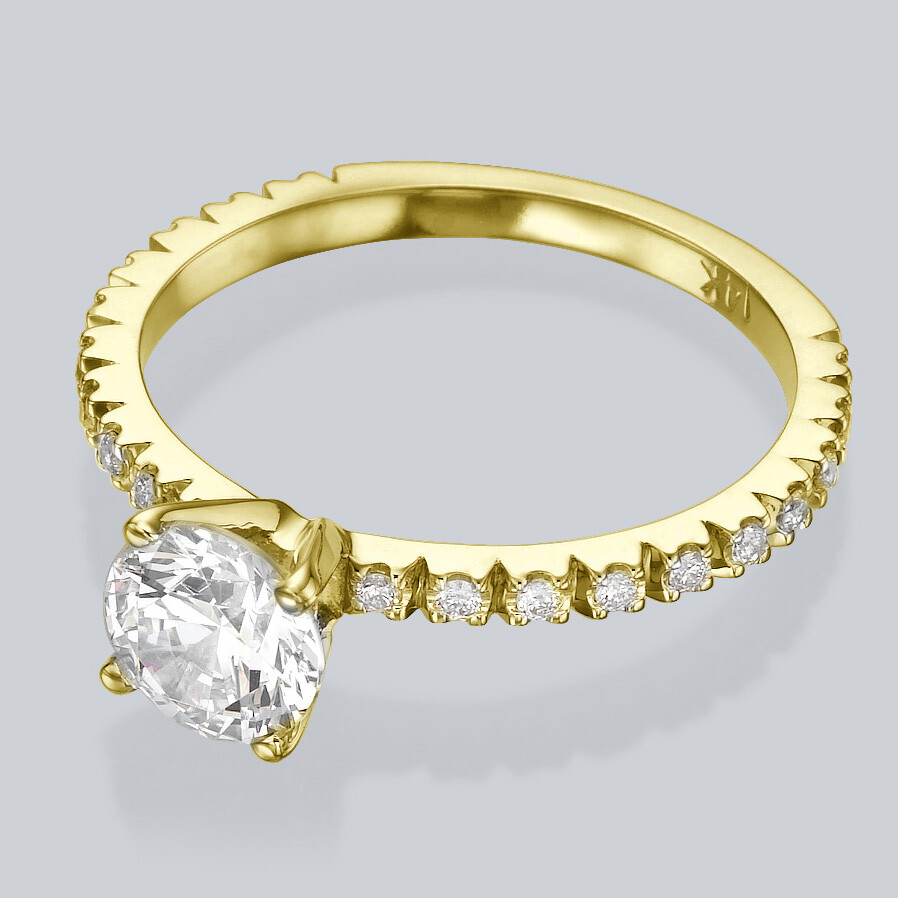 0.80 Ct Enhanced D SI1 Round Diamond Certified Engagement Ring 14k Yellow gold 0.80 Ct Enhanced D SI1 Round Diamond Certified Engagement Ring 14k Yellow gold