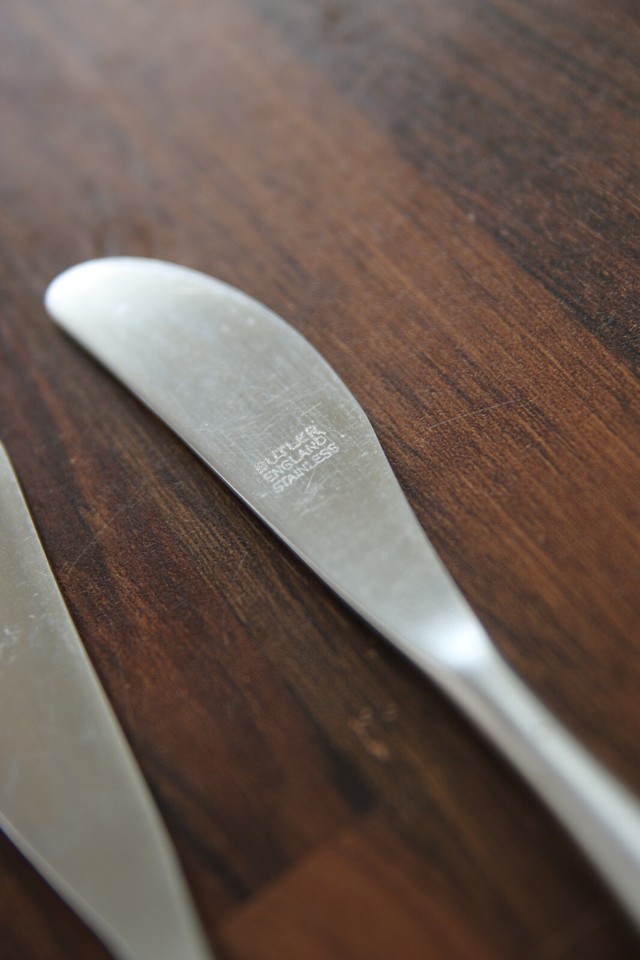 BUTLER Cutlery ROSEBURY Full set Danish Modern MCM Teak