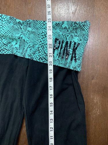 Victorias Secret PINK Pants Womens Leggings XS Green High Rise Athletic Small - Picture 11 of 15