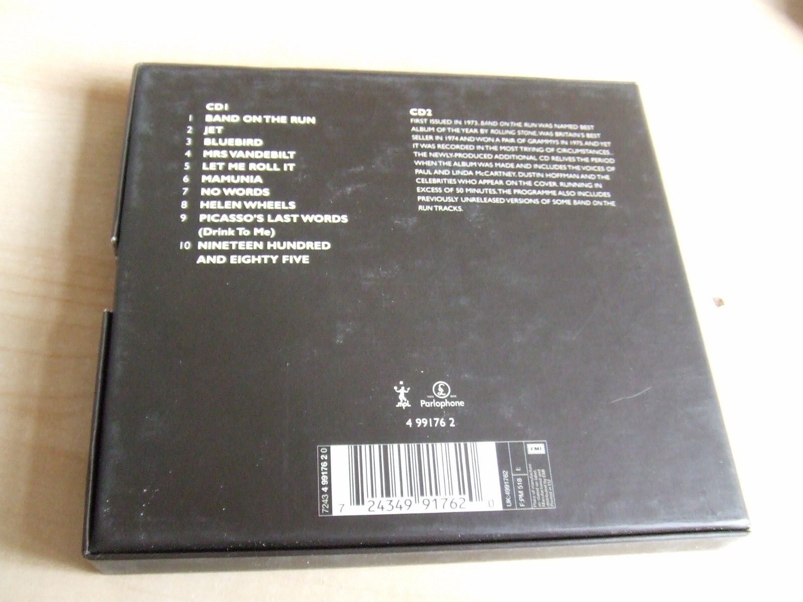 2 x CD Album Paul McCartney and Wings Band On the Run 25th