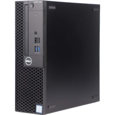 Dell i3 Desktop Computer SFF 8GB RAM 500GB HD 19in LCD Windows 10