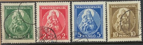 HUNGARY 1932 MADONNA SET SG535/8 FINE USED CAT £123 - 第 1/1 張圖片