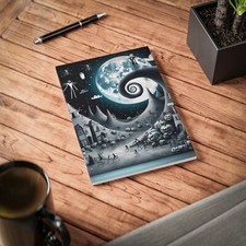 Jack Skellington A5 Notebook, Nightmare Before Christmas Journal, Writing Diary,