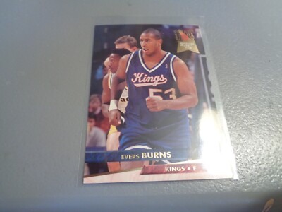 1993-94 Fleer Ultra - #330 Evers Burns Rookie Card Sacramento Kings 2nd Round