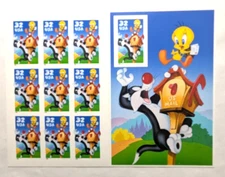 32 cent Sylvester and Tweety Pane of 10 (SC 3204) MNH