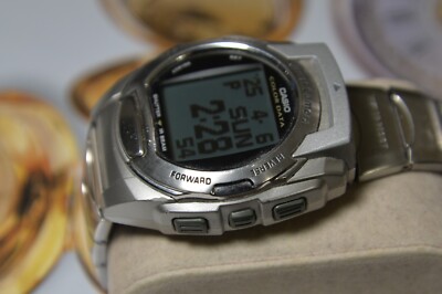 Vintage 2000 CASIO WQV-3 Color Data Quartz Men's Watch w/Wrist