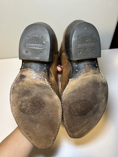 Amazonas Vintage Brown Leather Cowboy Boots Mens Size 10 Western, Size 10, $34.99 - Photo 5