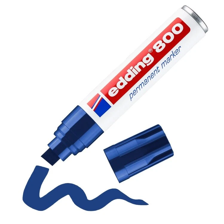 EDDING 800 PERMAMENTMARKER BLAU PERMAMENT-MARKER NEU
