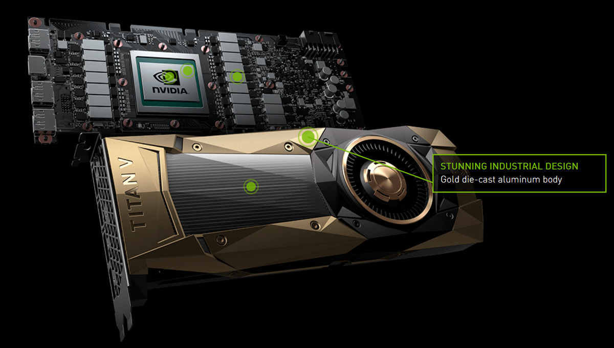NVIDIA Titan V Volta 12GB HBM Graphics Card GPU 900-1G150-2500-000