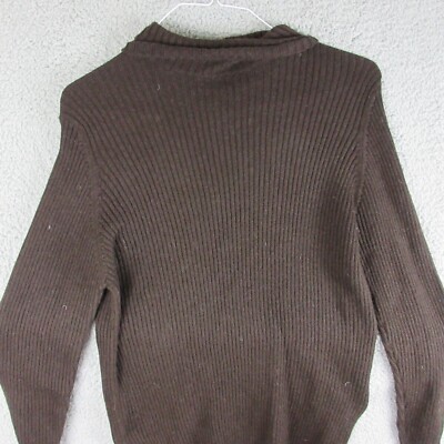 Lord and Taylor Sweatshirt Womens XXL Brown  Merino Wool Pullover Grandma