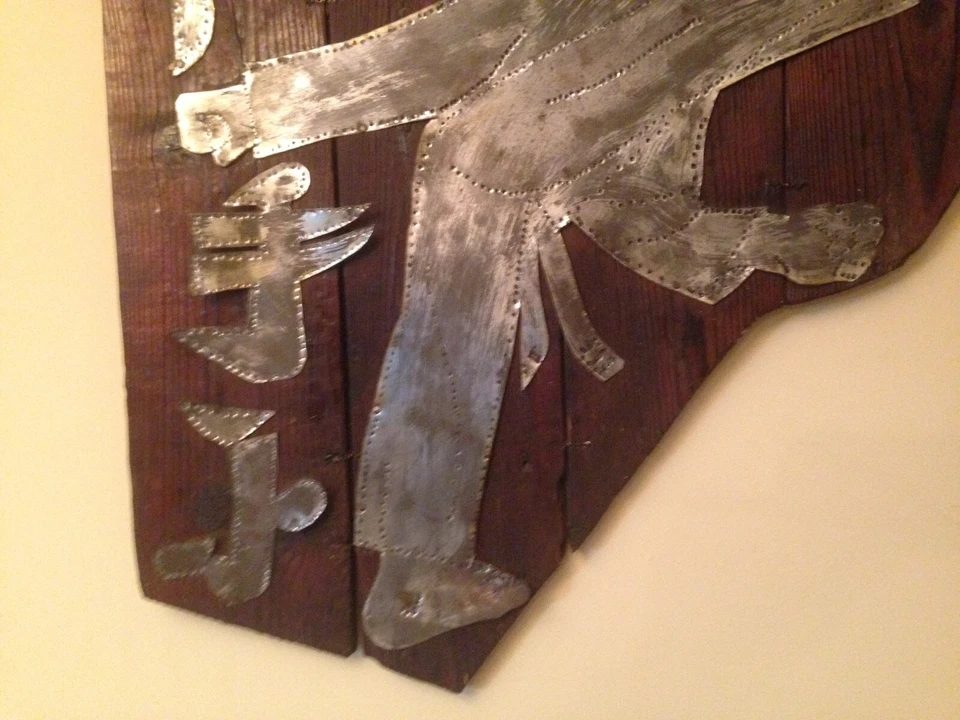 Antigua decoración de pared Karate Dojo artes luchador inspirador espíritu libre combate mortal Foto 3 de 4