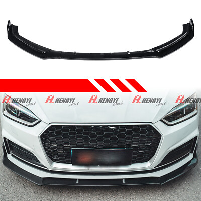 Frontspoiler Schwert Spoilerlippe Glanz Schwarz Für 17-18 Audi A5 B9 S5 S-Line