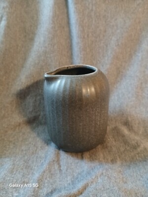 Artisanal Kitchen Supply Soto Creamer ~ Coal in Color ~ Stoneware ~ 3'' x 4'' 