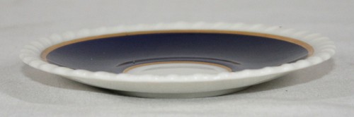 RARE! LENOX GADROON COBALT WITH GOLD BORDERS DEMI / DEMITASSE CUP & SAUCER - Picture 8 of 10
