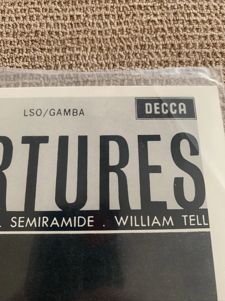 SXL 2266  PIERINO GAMBA - ROSSINI Overtures - DECCA orig LP Vinyl Record Album — 第 4/4 张图片