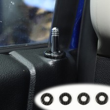 4pcs Car Door Lock Pin Trim Ring Decor For Dodge RAM 1500 2010-2023 Carbon Fiber