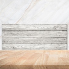 Kitchen Glass Splashback 125x50 Wooden background
