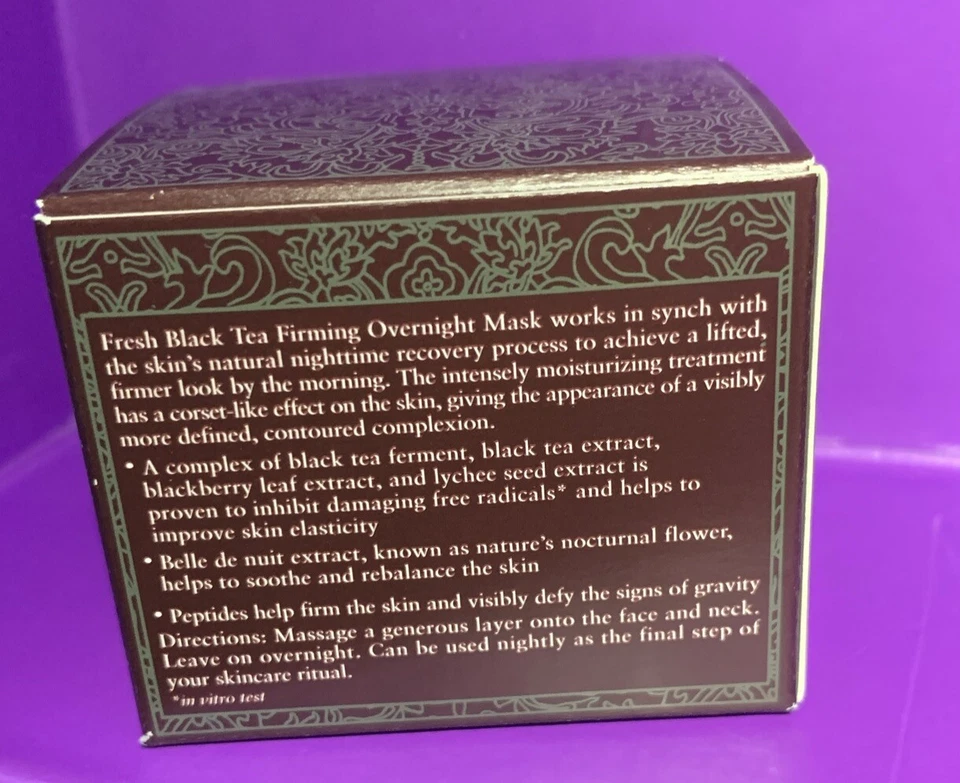 Fresh Black Tea Firming Overnight Mask 30ml New Boxed - Image 3 of 4