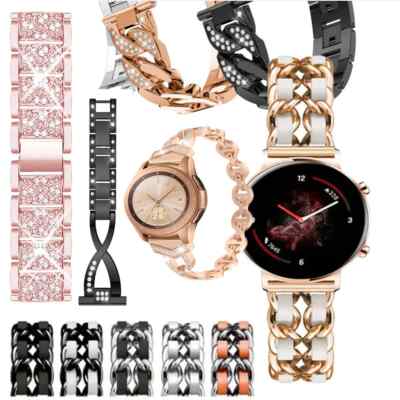 Women Strap for Samsung Galaxy Watch 7/6/5/4/3 Classic 42 46mm Band Metal Chain