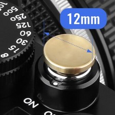 Haoge 12mm Metal Shutter Release Button for Leica M10 M11 Concave Surface Golden