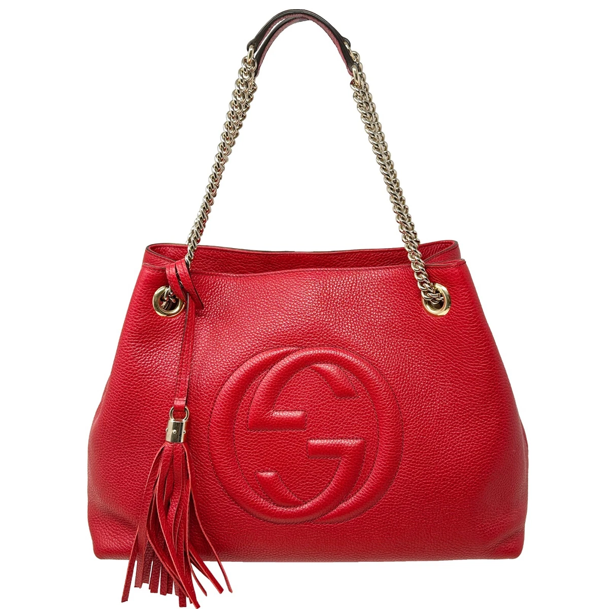 Gucci, Soho medium textured-leather shoulder bag