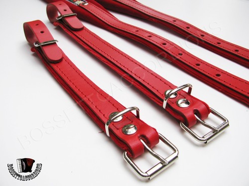 Accordion Shoulder Straps Red Folk Style - Picture 8 of 8