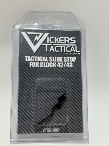 TangoDown Slide Stop Vickers Tactical fits Glock 42/43 - Enhanced Grip, Black - Picture 2 of 3