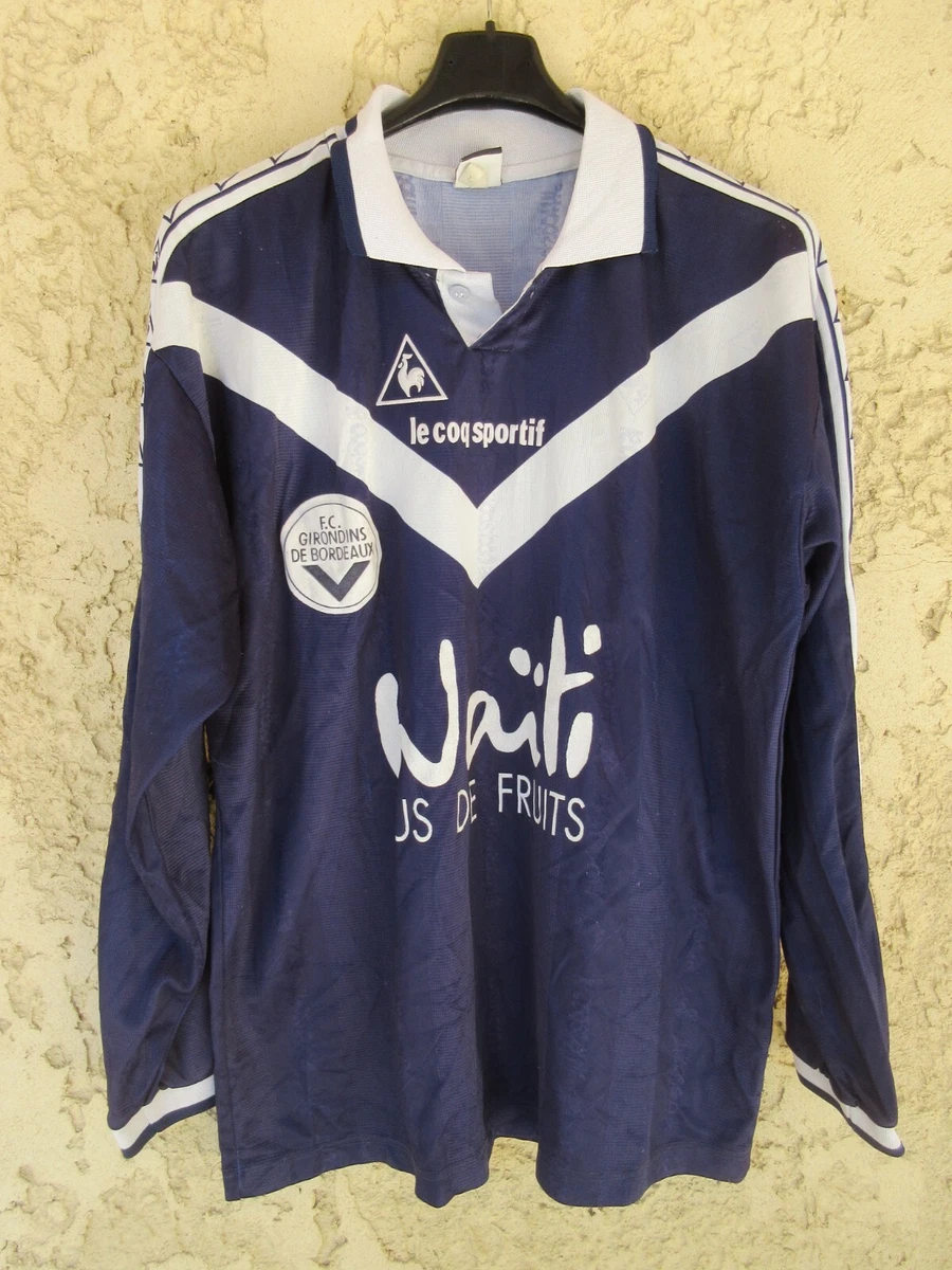 Maillot Vintage Le Coq Sportif – Football Années 80, Manches Longues, Taille L