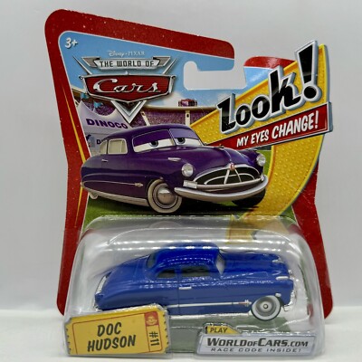 Disney Pixar The World Of Cars Doc Hudson #11 Eyes Change Mattel Diecast 1:55
