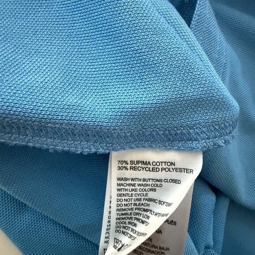 Tommy Bahama Island Zone Supima Baby Blue Button Up Shirt Men 3XLT TALL Jacquard - Picture 9 of 9