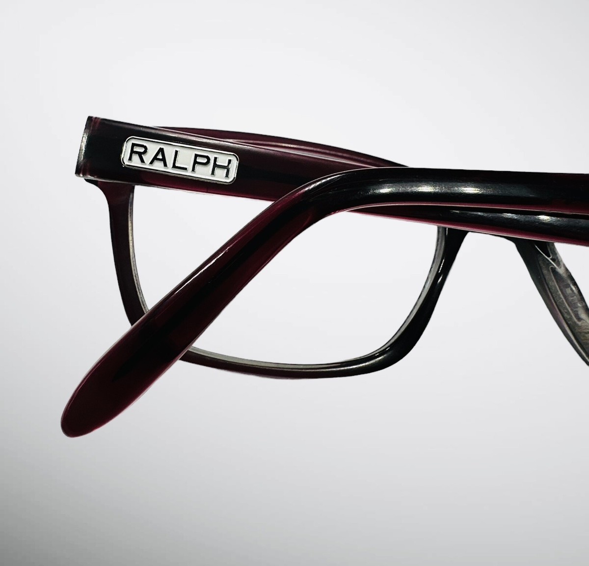 Ralph Lauren RA7040 1081 Burgundy Rectangular Eyeglass Frames 51‑16‑135 RALPH LAUREN RA 7039 1081 BURGUNDY RED CRYSTAL CLEAR  main image 2