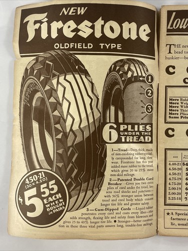 1931 Bobbs Garage, Rainsboro, Ohio Firestone Dealer Tire Catalog - Picture 6 of 20
