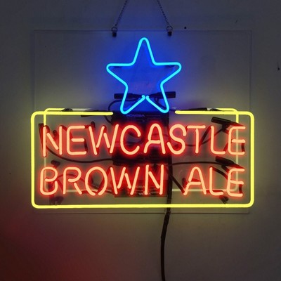 US Stock Newcastle Brown Ale Neon Sign 19x15 Lamp Beer Bar Store Pub Wall Decor