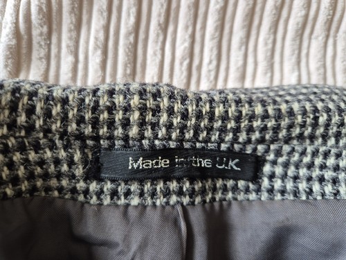Giacca blazer vintage St Michael M&S Harris tweed, nero grigio, taglia 40" - Foto 9 di 12