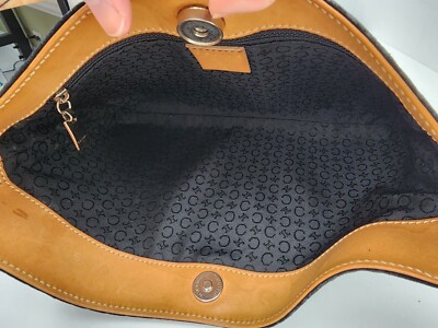 バッグ CELINE C MACADAM SUEDE LEATHER HAND BAG CELINE One Shoulder Bag C Macadam Suede Leather Brown Shoulder